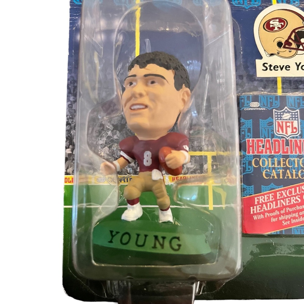 Vintage Steve Young San Francisco 49ers Figurine Headliners Corinthian NFL New - Picture 2 of 3